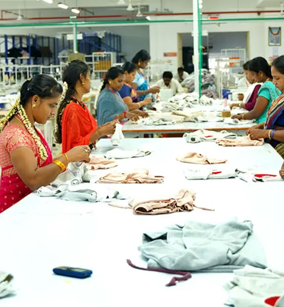 Texture Clothing Company team reviewing knitwear quality