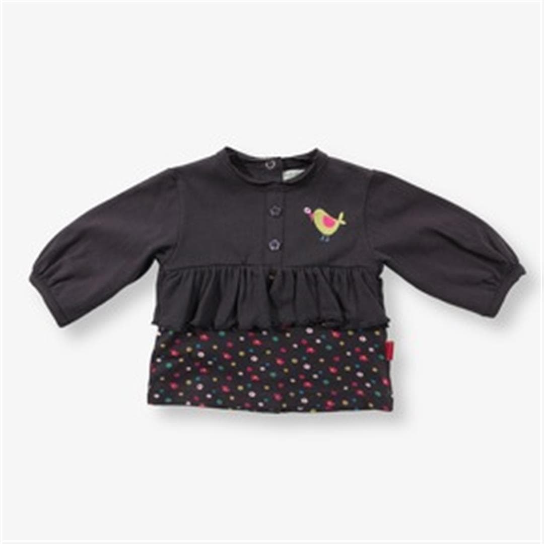 Ruffled Birdie Polka Dot Top