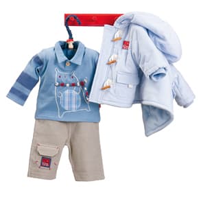Azure Bear Cozy Infant Set