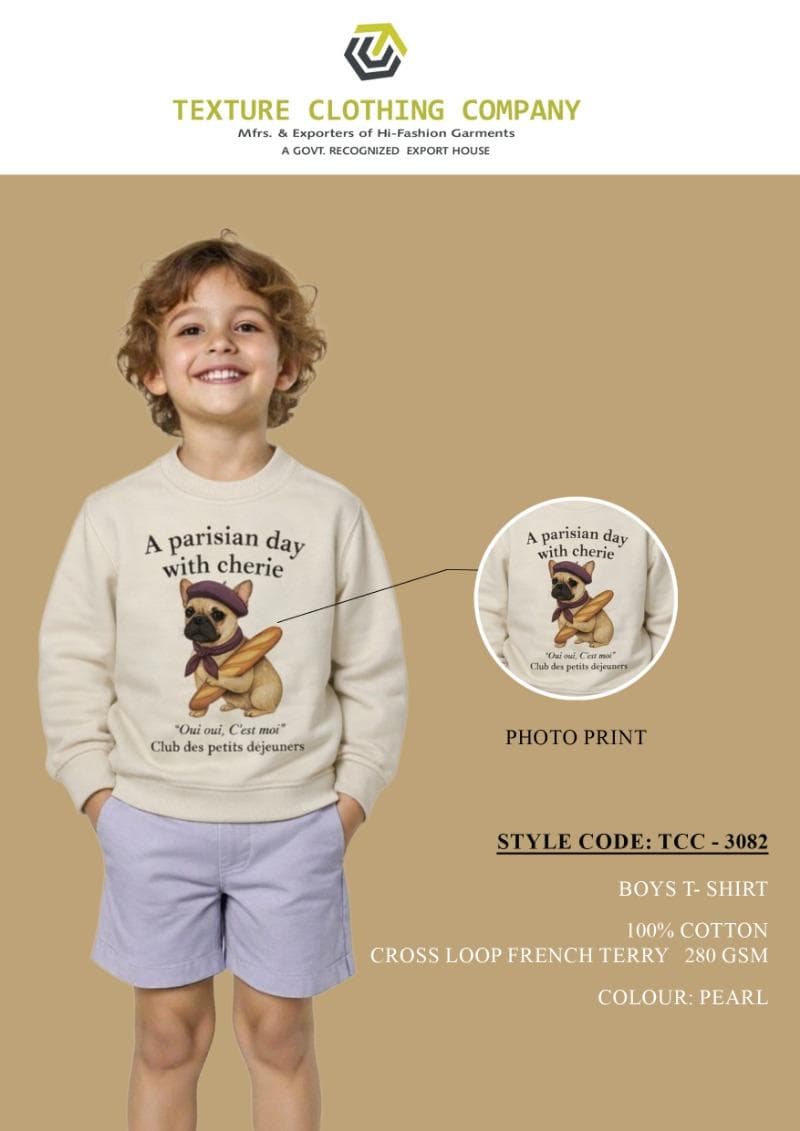 Parisian Dog French Terry Sweatshirt