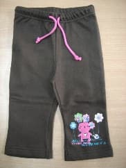 Charcoal Pinky-Flower Kids Joggers