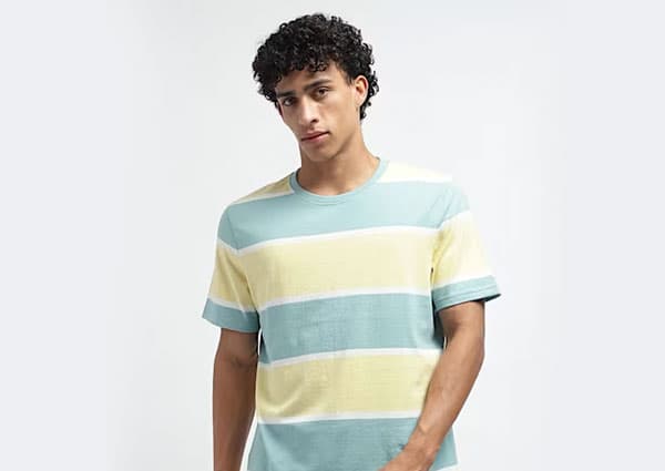 Pastel Stripe Summer Crew Tee